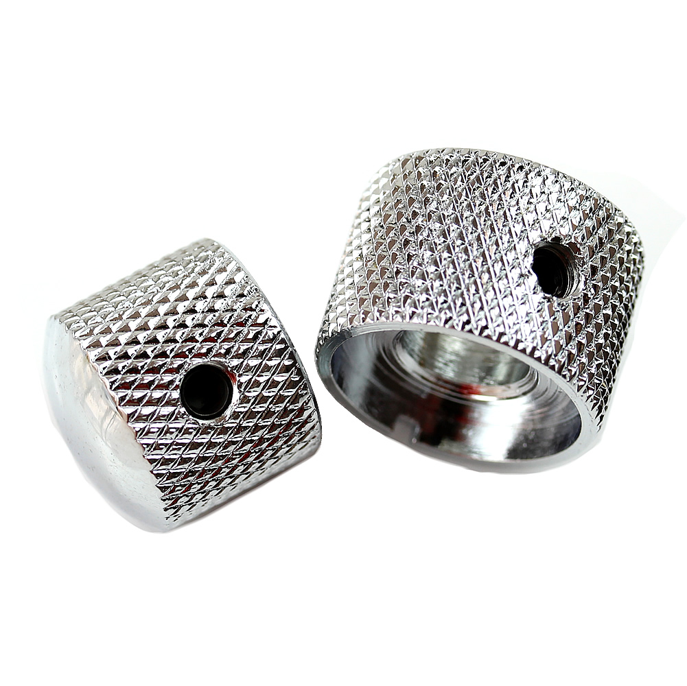 Concentrico doppio Manopola Del Metallo cupola cap Potenziometro per La Chitarra Elettrica Basso volume del Tono