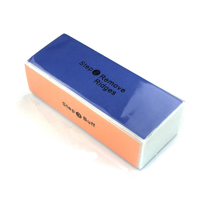 Lima pulidora de uñas de 4 pasos, bloque de pulido de lijado, pulidor de uñas de colores, herramientas para el cuidado de uñas y pedicura,: 1 pcs