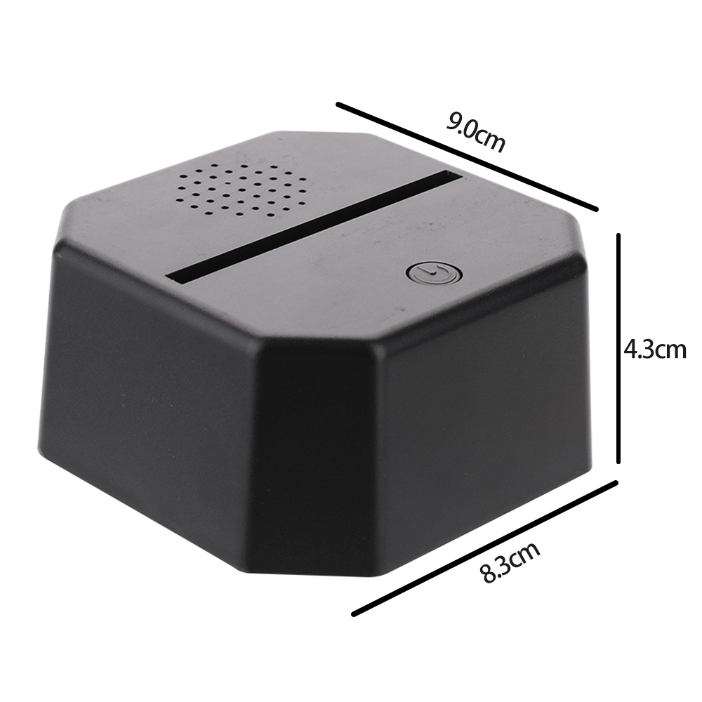 1/2/5/10 stk 3d musik buletooth akryl lampe base genopladelig natlys fjernbetjening berørbar usb lysende lampda udskiftning