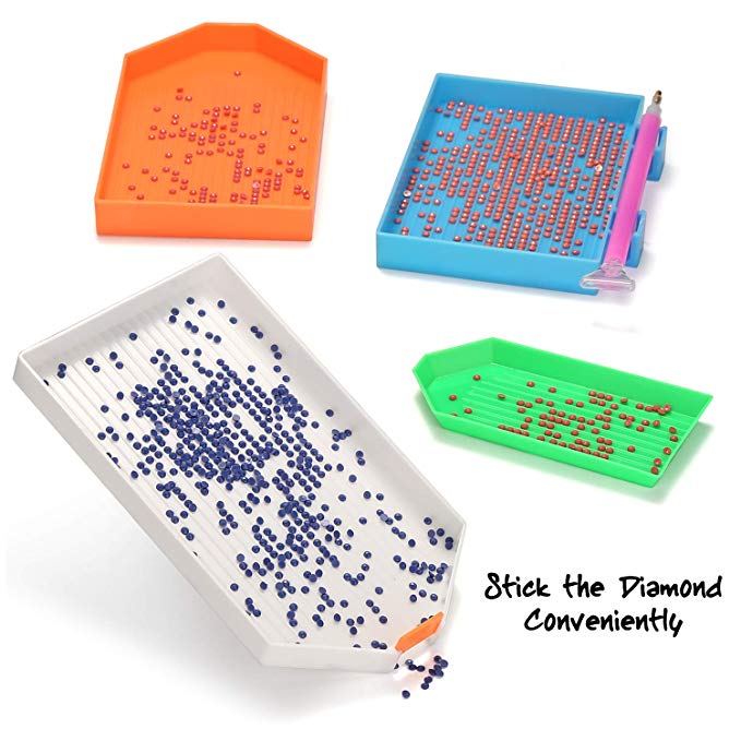 Diamond Painting Tools,5D Diamond Painting Accessories Kits Diamond Cross Stitch Tool Sets Diamond Embroidery Box for DIY Craft