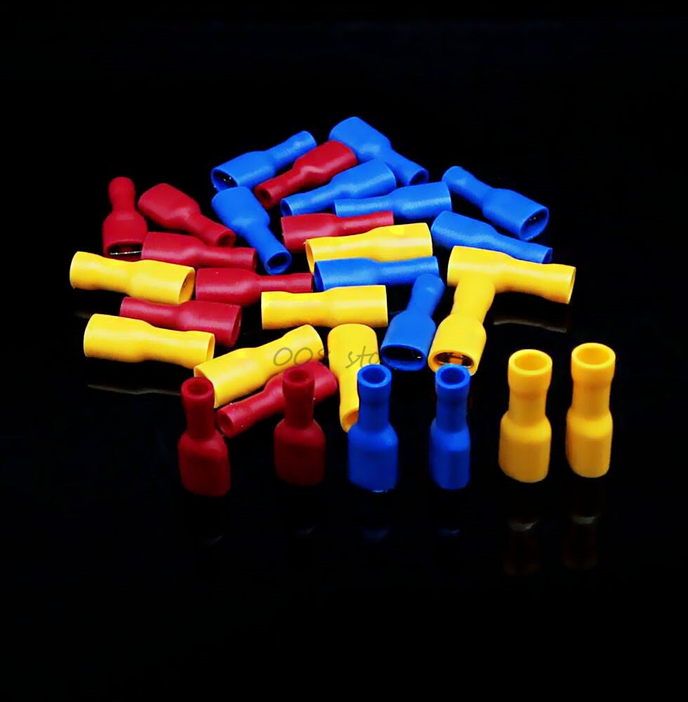 connector faston FDFD1.25-250 FDFD2-250 FDFD5-250 Insulated Spade Crimp Wire Cable Connector Terminal Male