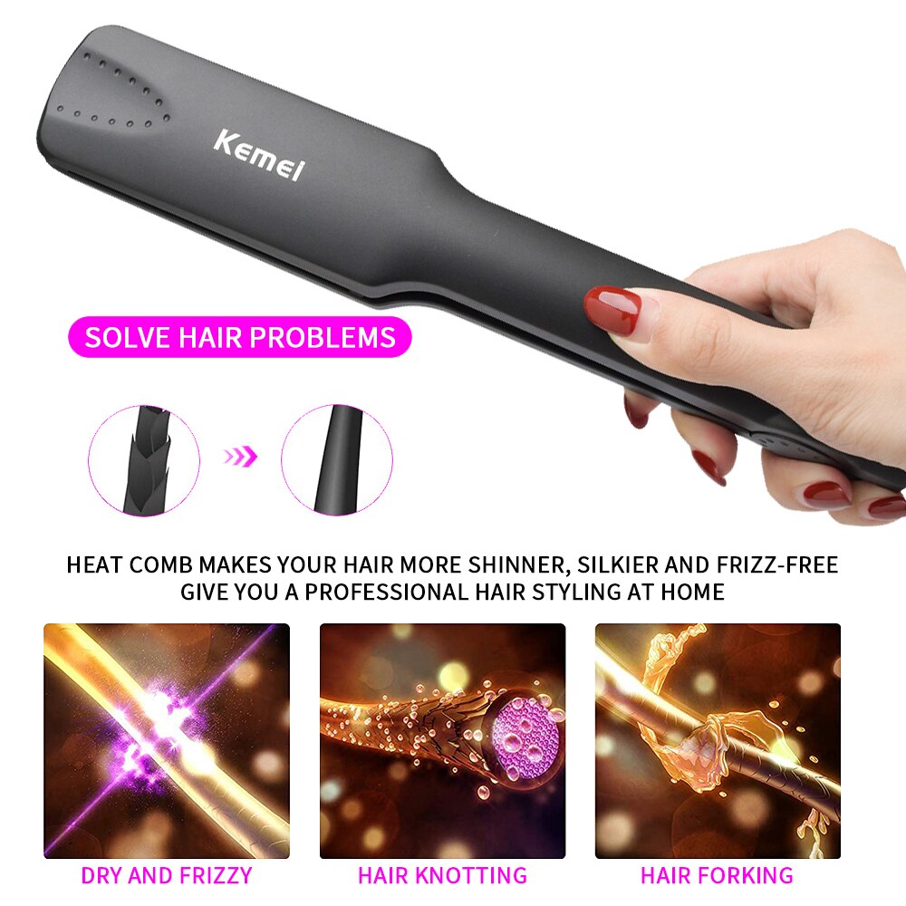 Fer à lisser électronique , Mini fer à cheveux Portable en céramique, fer à lisser les cheveux, outils de coiffure, 4 modes