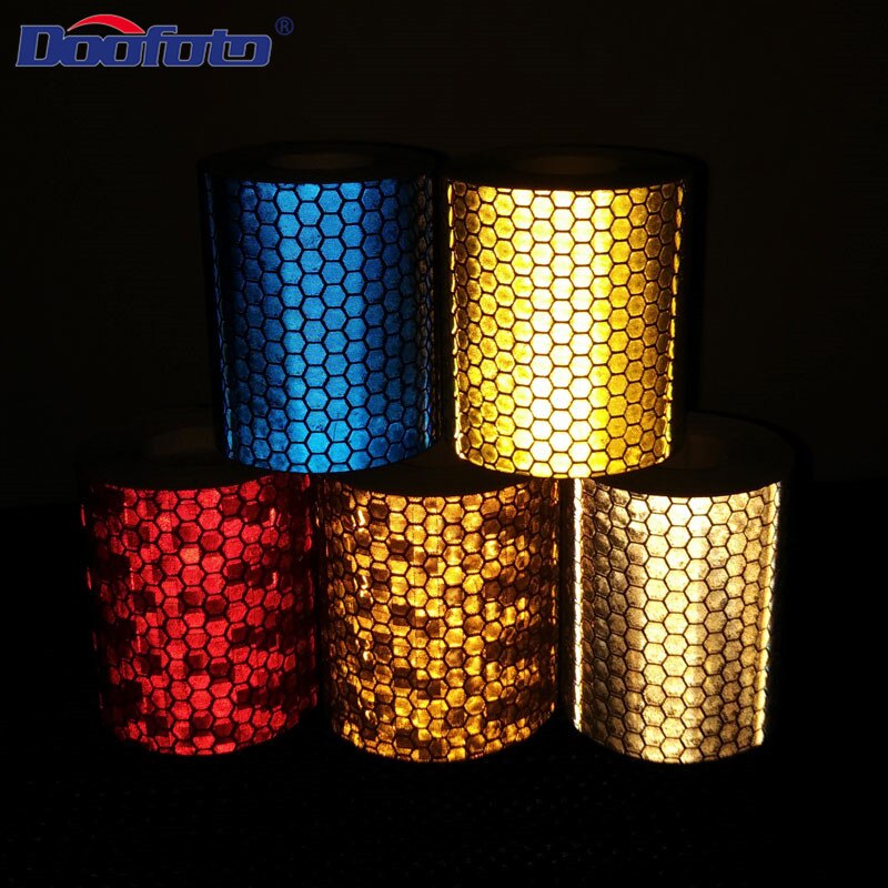 Doofoto 5 cmx 300cm heijastava tarranauha valoheijastin polkupyörä cinta reflectante moto diy ulkotarvikkeet toyotalle