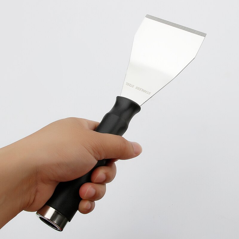 1Pcs Stainless Steel Bend Putty Knife Curved Edge Bending Blade Shovel Bending Scraper 250mm Length