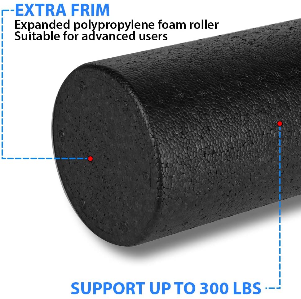 Yoga massasje kolonne trening foam roller epp høy tetthet massasjeapparat fysioterapi dypvevs muskelmassasje 30/45/60cm