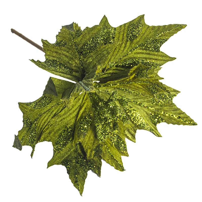 Kunstmatige kerstster glitter kerstster bloem prikkers kerstboom bloemen kerstboom decoratie accessoires feestbenodigdheden: Groente