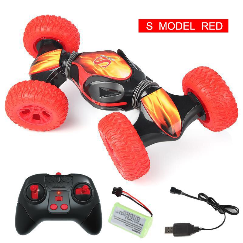 Stunt RC Car Remote Control Twisting Vehicle Car Driving Toy Xmas Birthday NSV775: Red