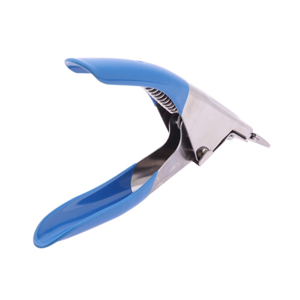 Falsche Nagel Tipps Trimmer NäGel Kunst Haarschneidemaschine Cutter Nagel Werkzeug Edelstahl Blau Acryl UV Gel Nagel Haarschneidemaschine Schere Manikübetreffend