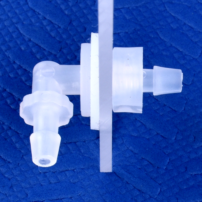 Connecteur coudé perforé pagode + joint en Silicone, adaptateur de réservoir d'aquarium, Joint de tuyau d'eau de jardin M6 ~ G1/2 à 2.4-11.1mm, 5 à 200 pièces
