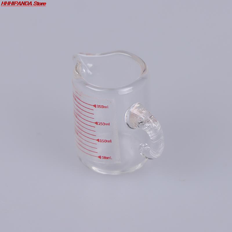 1:12 Dollhous Glazen Maatbeker Schaal Cup Laboratorium Mini Maatbeker Poppenhuis Miniatuur Keuken Woonkamer Accessoires