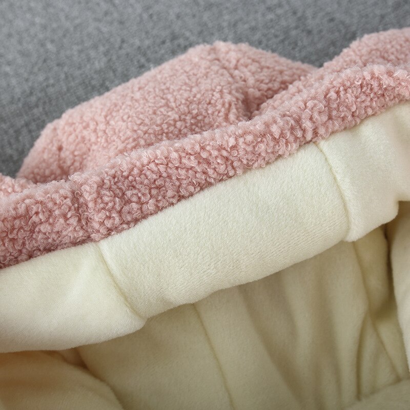 Emmababy babytøj nyfødte børn bærer bomuld afslappet sød langærmet pink jordbær