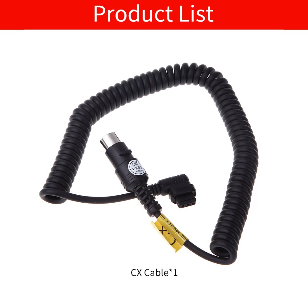 Godox PB-Cx CX Camera Power Cable for Connecting PB820 PB960 Flash Power Pack and for Canon Speedlite