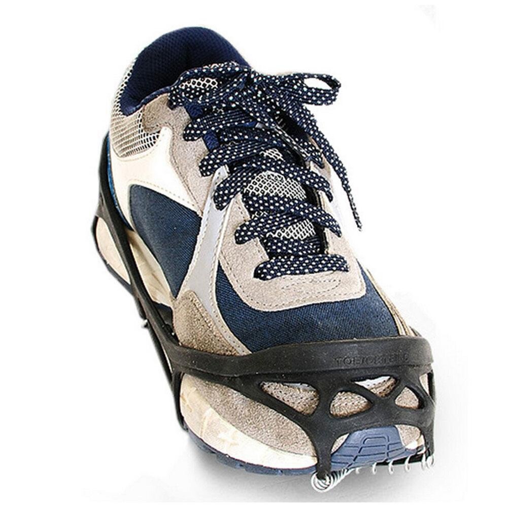 1 Pair Non-Slip Crampons Ice Grip Ice Snow Route Camping Outdoor Sports Shoe Cover Walk Traction Cleats Ice Crampon Shoe Cover