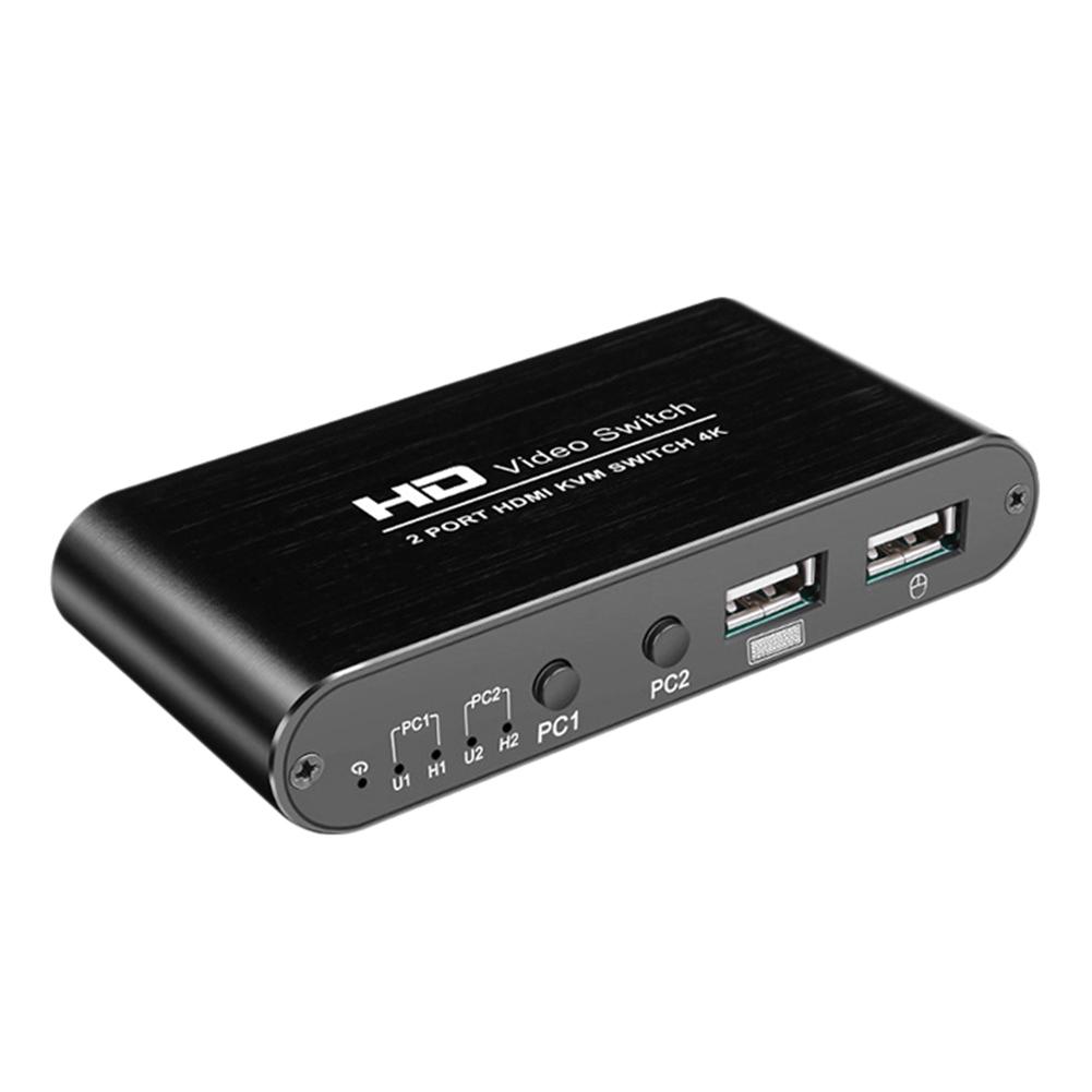 HDMI-Compatible Switch 4K Switcher Computer Adapter Wireless Mouse Keyboard Sharer Ultra-Clear Switching Display Amplifer