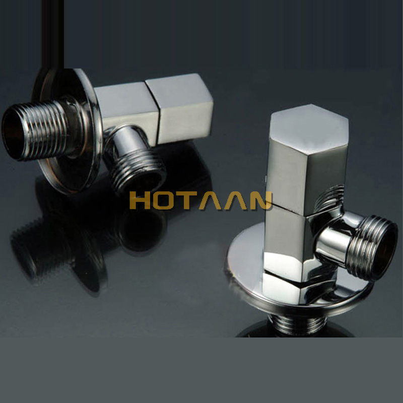 ,Bathroom copper mixing triangle valve, toilet triangle valve, basin control valve,YT-5125