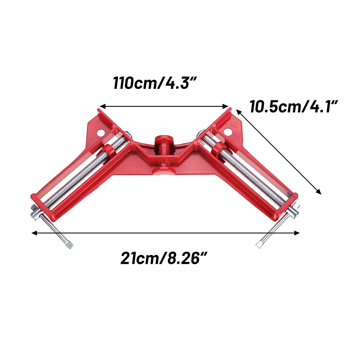 Pinza de ángulo recto multifunción de 90 grados, Marco de imagen, abrazadera de esquina, abrazaderas de 2/4 MM, soporte de esquina inglete, herramienta para carpintería, 1/100 Uds.