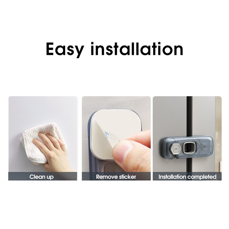 Serrure de réfrigérateur pour la maison, loquet de porte de congélateur de réfrigérateur, serrure de sécurité d'armoire pour enfants en bas âge, serrure de sécurité pour bébé, 1PC