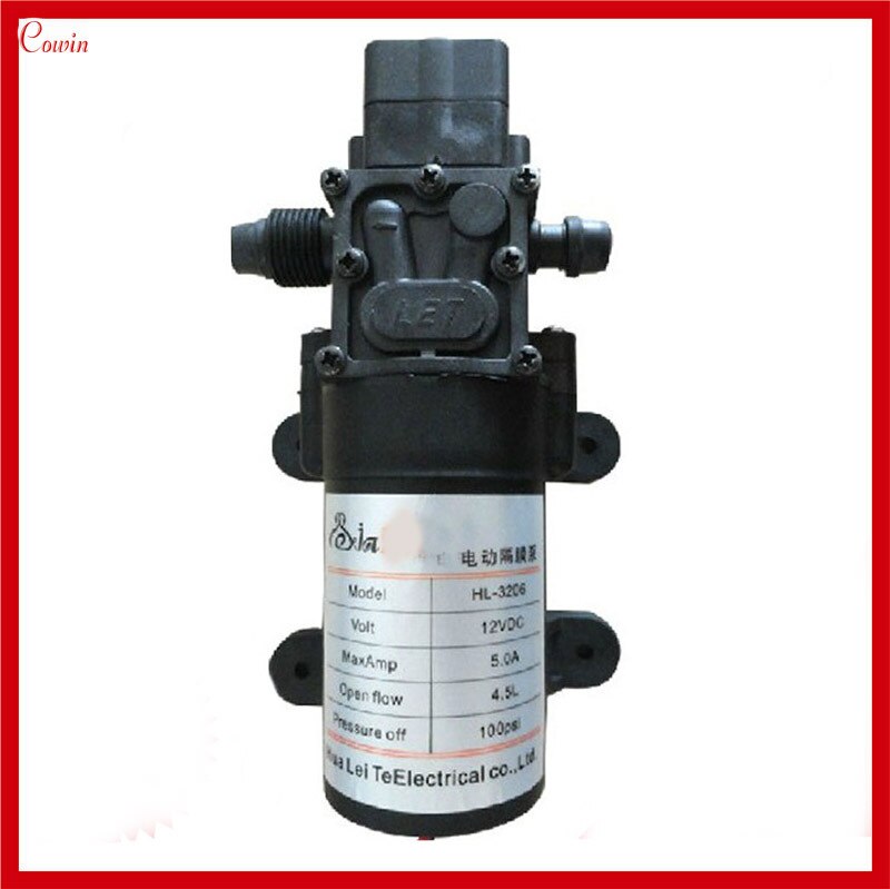 Waterpomp Koperen Waterpomp, Boosterpomp ABS FL 2201 DC 12V 1.8A 55PSI 0.8GPM Zelfaanzuigende Pomp Boosterpomp voor Landbouwspuiten