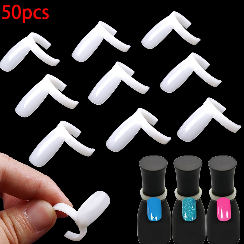 50 stk nail art tips display praksis farve ring neglelak farveprøver negle farve prøve negle kunst værktøjer praksis udstyr