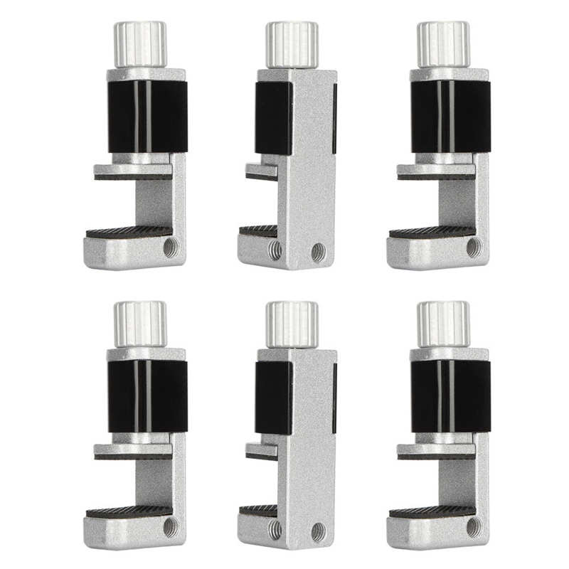 6pcsPhone Tablet Adjustable Screen Fixing Fixture Clip Set Mobile Phone Screen Fixed Repair Tools Metal Fastening ClampAdjustale