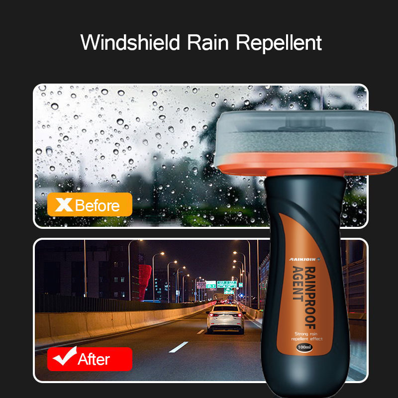 Repelente de agua para coche, revestimiento antilluvia, repelente de lluvia hidrofóbico, líquido para parabrisas de coche, máscara de espejo, limpiador de parabrisas