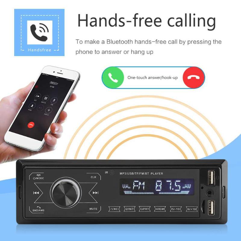 Autorradio estéreo para coche, reproductor MP3, 1 DIN, 1 unidad principal, receptor de Radio FM, AUX-In, 4,0 M10