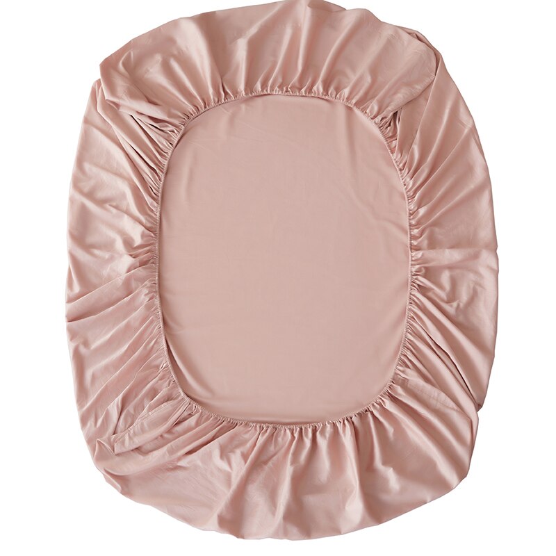 1pc 600tc ensfarvet egyptisk bomuld monteret lagen madrasbetræk med all-around elastisk gummibånd sengetøj sengetøj #s: -byf-cl -01 / 150 x 200 x 25cm