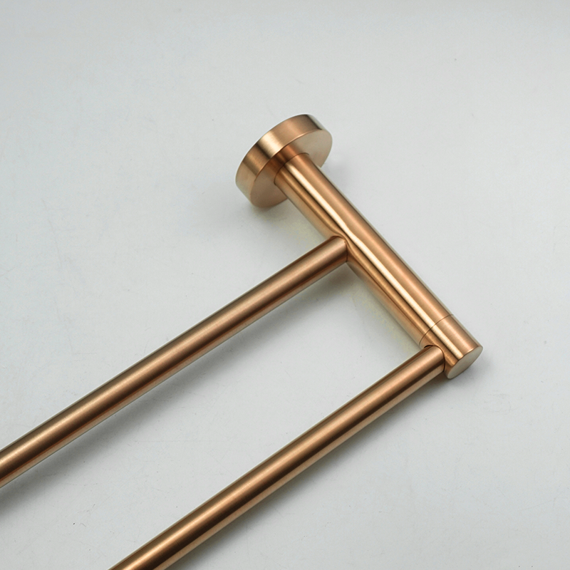 Brushed Rose Gold 304 Stainless Steel Wall Hook Toilet Paper Holder Towel Bar Toilet brush Bath towel rack Bathroom Accessories