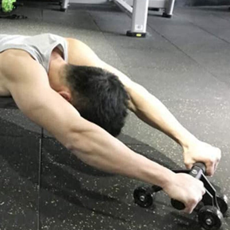 Multifunctional Advanced Frog Type Four-Wheeled Belly Wheel Family Fitness Equipment Bearing Abdominal Fitness Wheel