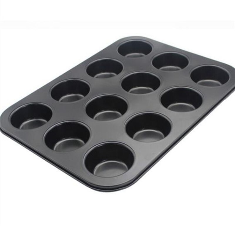 12 Mini Cup/6 Normale Cups Anti-aanbak Muffin Bakken Pan Thicken Ronde Vorm Bakvormen Cupcake Cakevorm Bakvorm