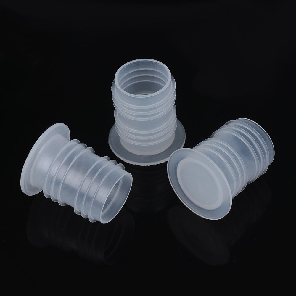 Tapón de plástico para vino, sellador de botellas de PE, tapón de ahorro de vidrio, Blanco , herramienta de barra de cocina, 10 Uds./set tapón, sellador