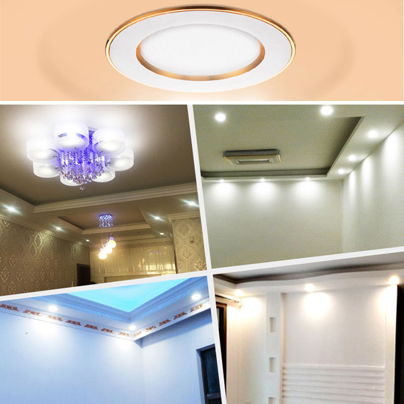 Spot LED Downlight Ceiling Lamp 7W 9W 12W 15W 18W spotlight cold white warm round recessed lamp AC 220V 240V Lighting