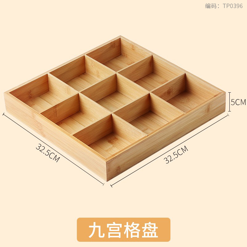 Bamboo Tray Dried Fruit Snacks Fruit Dessert Sushi Plate Pot Compartment Container Tea Table Snacks Dinner Plate: camel