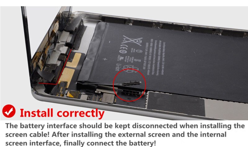 Original til oem ipad mini 1 skærm ipad mini 2 touch skærm  a1432 a1454 a1455 a1489 a1490 a1491 digitizer ic kabel hjem knap