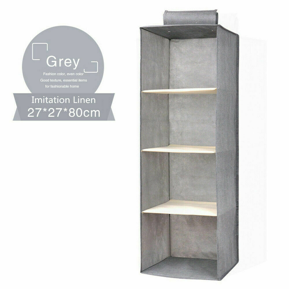 Cotton Closet Wardrobe Cabinet Organizer Hanging Pocket Drawer Clothes Storage Clothing Home Organization: 2