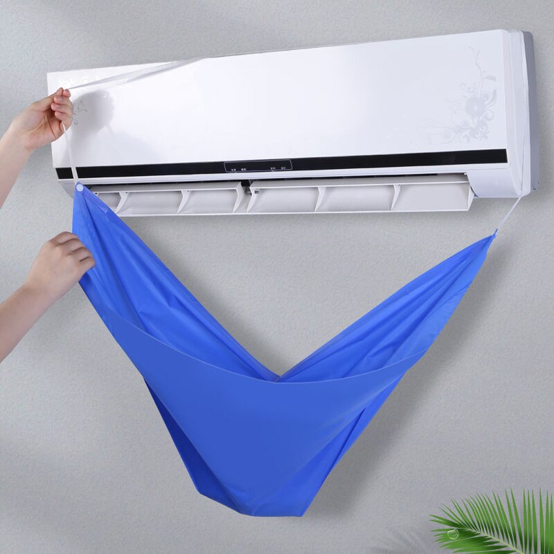 Air Conditioner Cleaning Cover Brushes Filter Net Waterproof Air Conditioner Cleaning Dust Protection Cleaning Bags and Tools