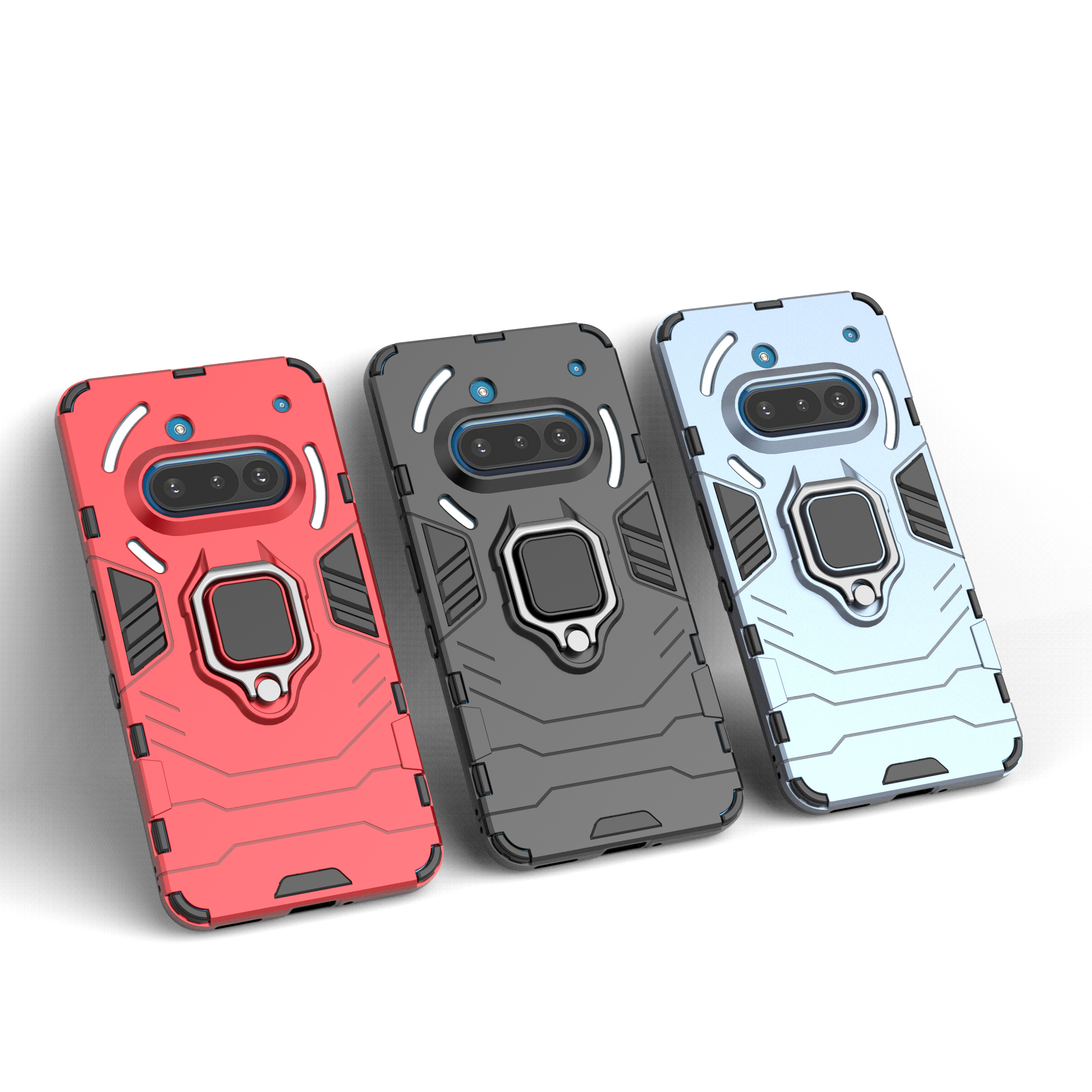 Standfunktion Handyhülle für Nothing Phone 3A Pro 2a Plus Phone3a Phone2a Fingerring Coque Cases
