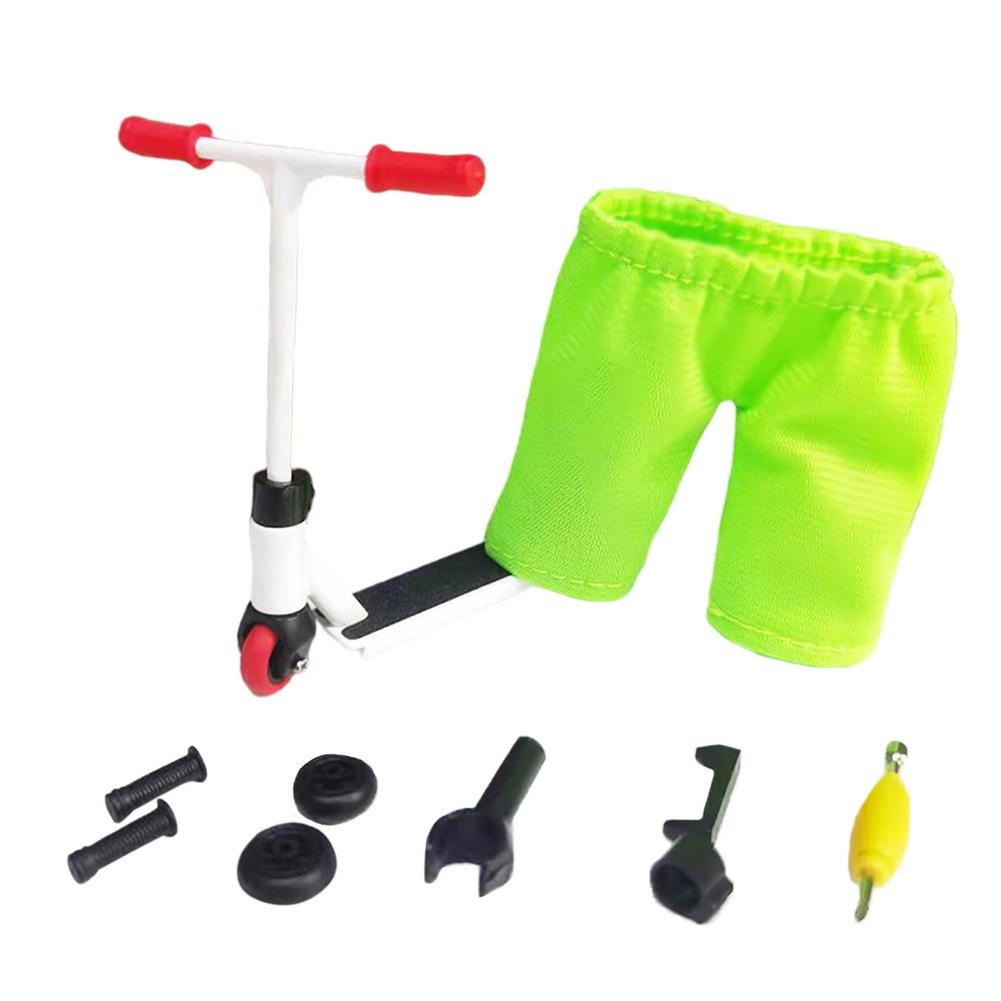 Mini Legering Vinger Scooter Model Set Interactieve Vinger Speelgoed Novelty Sensory Activiteit Vinger Scooter Skateboard Kit: C