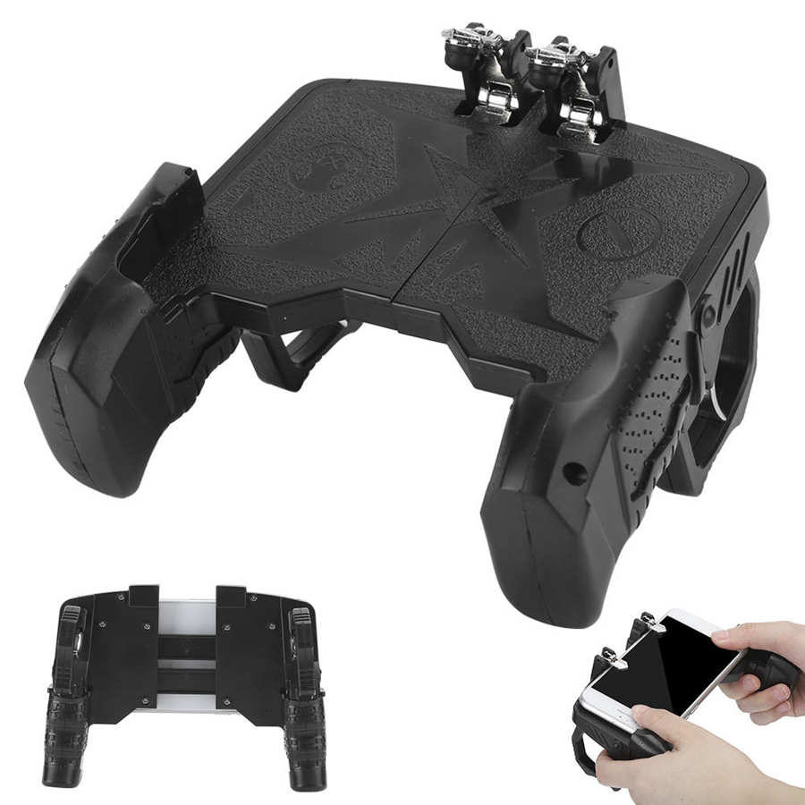 Metal biela design abs + controlador de jogo gamepad leve para smartphone