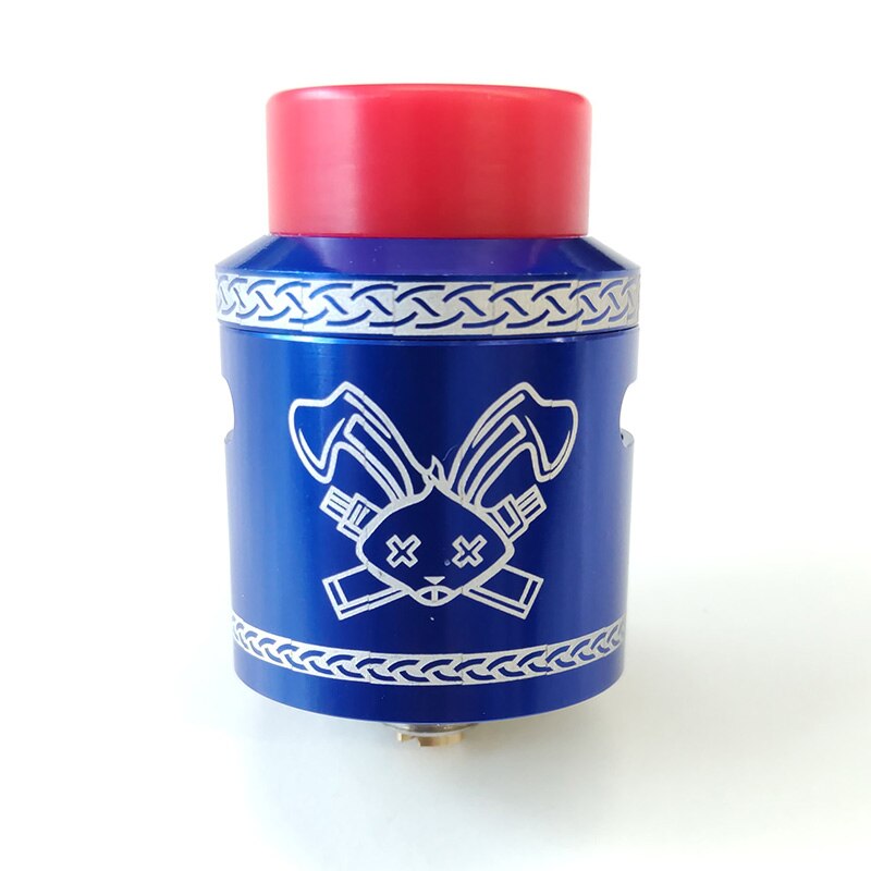 Phenomenon Dead Rabbit V2 RDA 24mm 810 Drip Tip Dual Coil Airflow System Squonk 510 BF Pin Vape Thread Lace Cotton Ni80 Coil: Blue