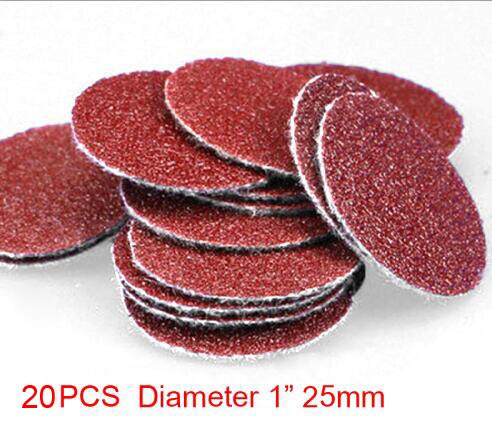 1 inch 25mm Sand Paper 1" Disco Pad Velco Loop & Hook Woolen mat Polishing Pad Disc 60/240/5000 Grit