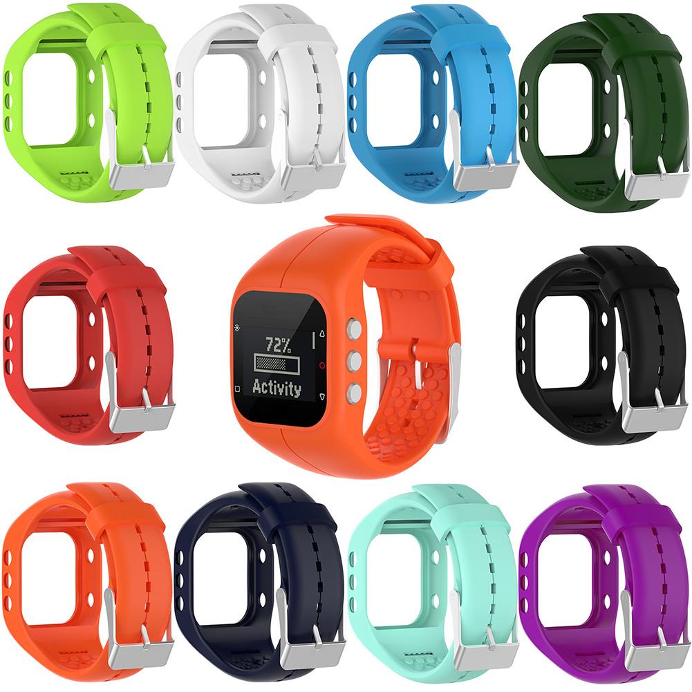 Adjustable Sports Silicone Watch Strap Wrist Band for Polar A300 Smart Bracelet
