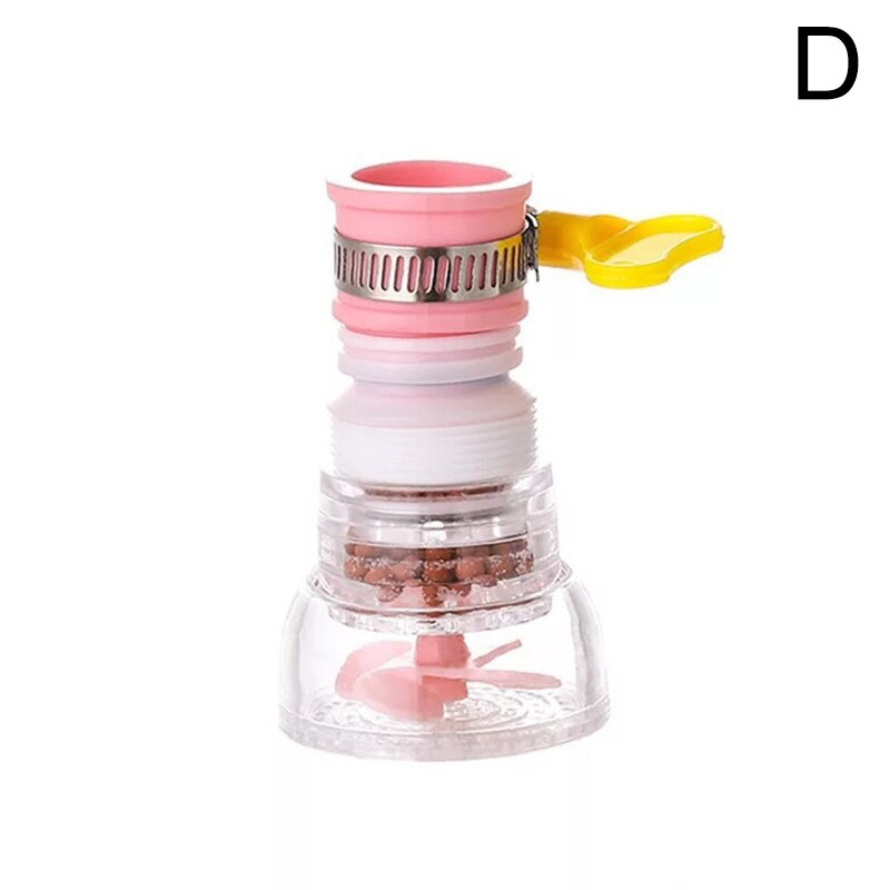 Adjustable 360° Flexible Anti-splash Faucet Water Filter Sprink Tap Shower Extender Water Strainer Kitchen Supplies Save Water: D