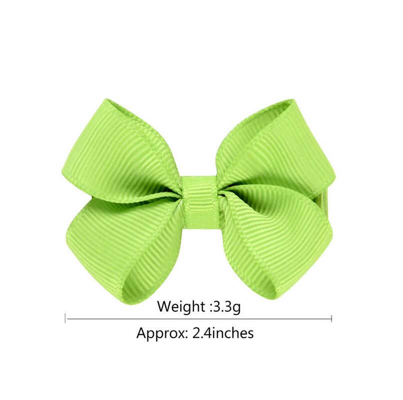 40 Pieces 20 Colors in Pairs Baby Girls Fully Lined Hair Pins Tiny Hair Bows Alligator Clips for Little Girls Infants Toddler