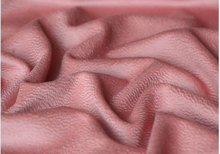 Luxe roze cashmere stof water wave dubbelzijdig zijde kasjmier wollen stof kasjmier doek