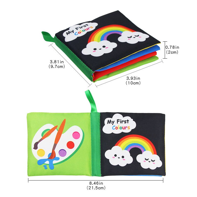 Doek Boeken Zachte Baby Boeken Geritsel Geluid Baby Rustig Boeken Zuigeling Vroeg Leren Educatief Speelgoed 0 -12 Maanden Rammelaar