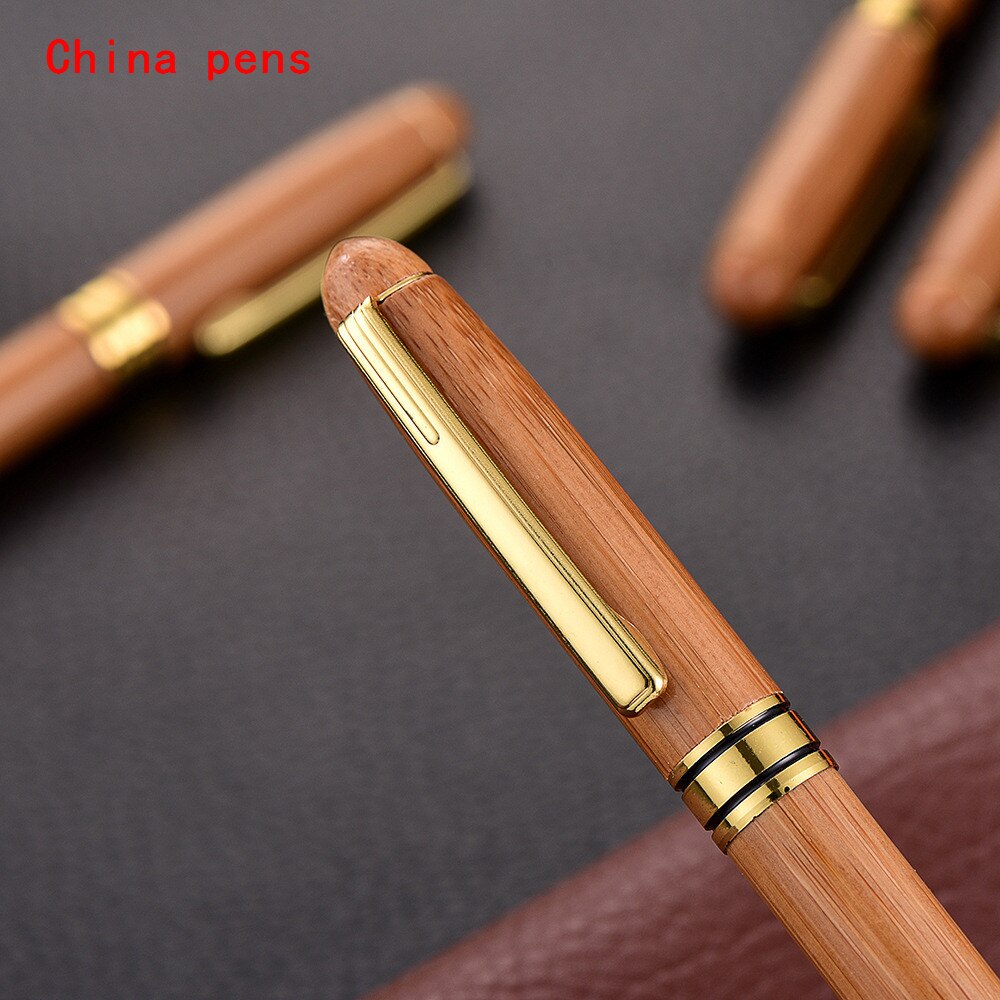 Luxury pen quality 520 log wood Business office Rollerball Pen School student stationery Supplies Ball point Pens
