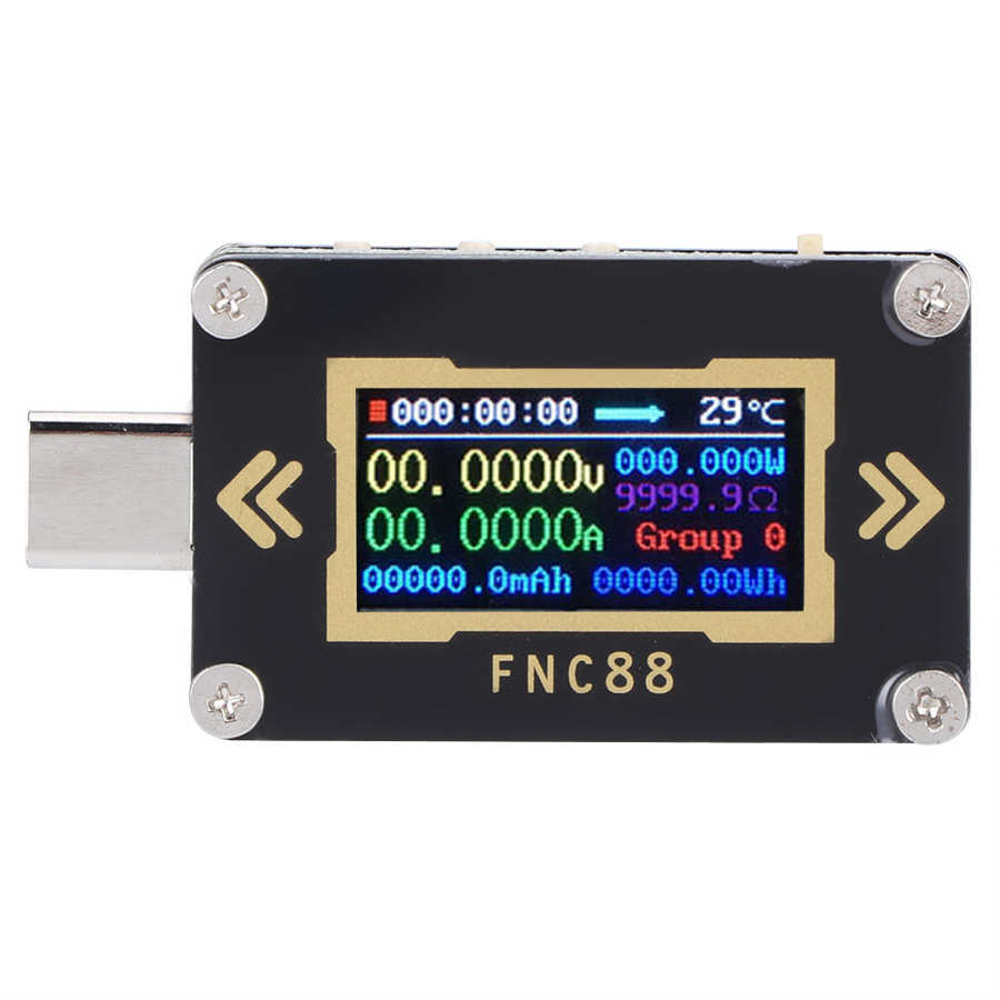Testeur de Charge USB testeur USB écran couleur PD Charge rapide détection de tension de courant multifonctionnelle FNC88 testeur de courant