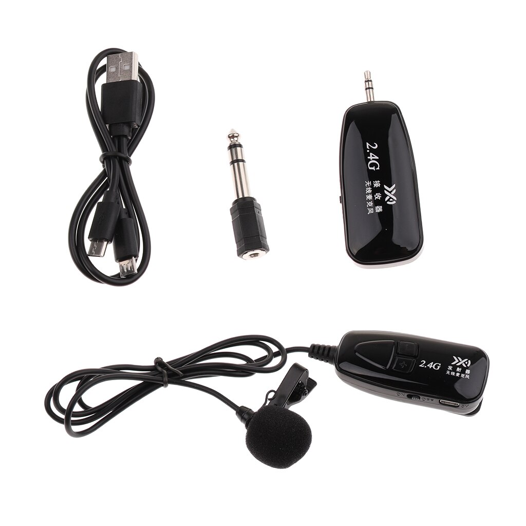 Set Of Universal Lavalier Mic USB Clip-on Microphone For Wireless System