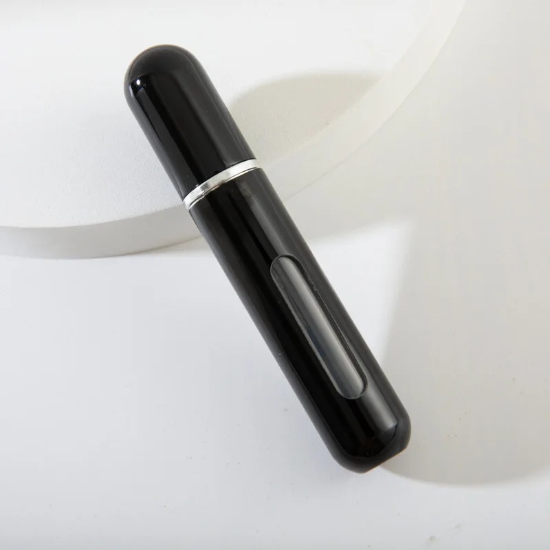 Botella de Perfume de 5/10ml, botella de Perfume recargable portátil con pulverizador, envases cosméticos, atomizador, Mini pulverizador de aluminio para viaje: YELLOW